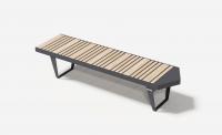 Скамейка с фигурным краем Инфинити вуд/Infinity wood
